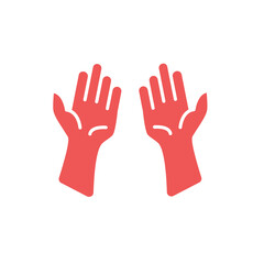 prayer hands icons  symbol vector elements for infographic web