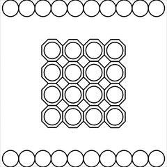 Vector line flowers square for background wallpaper and seamless artwork illustration texture of vector graphic design isolated flat trendy design for cotton beautiful pattern colorful fabric paper