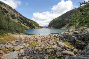 Lake Agnes from the furthest end.