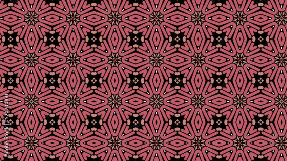 Poster seamless tile pattern in slide animation digital illustration for background and design