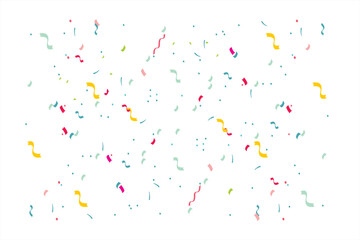 Colorful confetti background. Happy birthday with splashing confetti. Illustration of party event with confetti background

