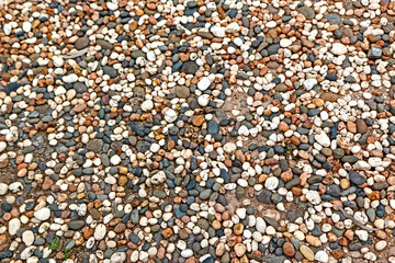 Detail of pebbles background
