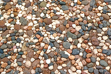 Detail of pebbles background