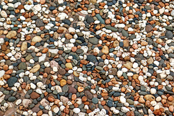Detail of pebbles background