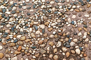 Detail of pebbles background