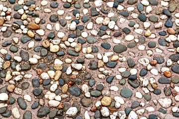 Detail of pebbles background