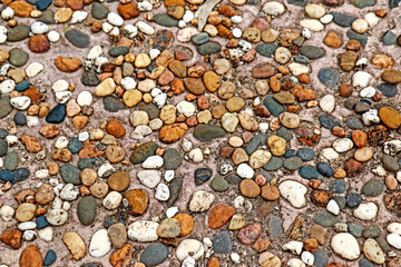 Detail of pebbles background