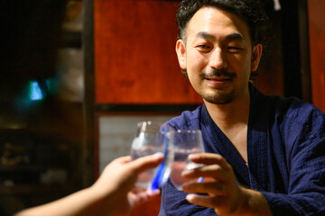 日本酒のカンパイ