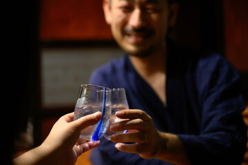 日本酒のカンパイ