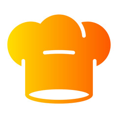 chef hat gradient icon