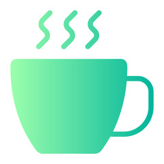 hot drink gradient icon