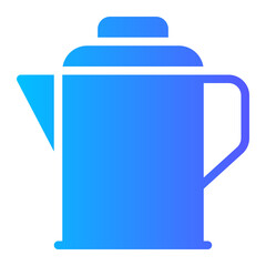 Obraz premium kettle gradient icon