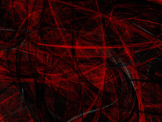 red abstract fractal background 3d rendering illustration