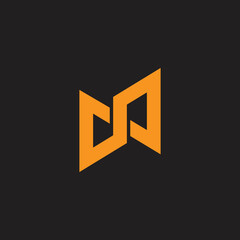 abstract letter sn linked infinity logo vector