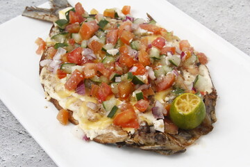 Freshly cooked Fried Boneless Bangus or fried boneless milkfish