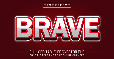 Editable text effects- Brave text effects