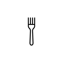 Fork line icon vector design