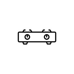 Stove line icon vector design