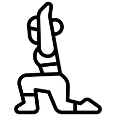 yoga outline icon