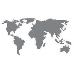 World map icon vector illustration symbol
