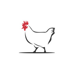 Chicken logo icon design