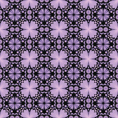 Seamless Background Retro Garden Nature Aboriginal Floral Damask Traditional Pattern Art