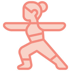 yoga two tone icon