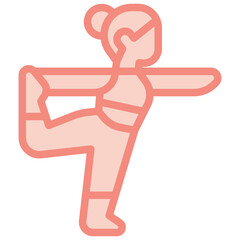 yoga two tone icon