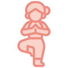 yoga two tone icon