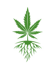 Naklejka na ściany i meble Marijuana Logo