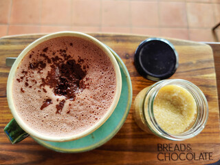cup of coffee with chocolate