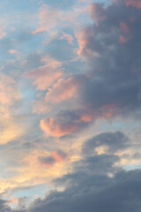 Naklejka na ściany i meble Dramatic pink and blue cloudscape over Burbank California