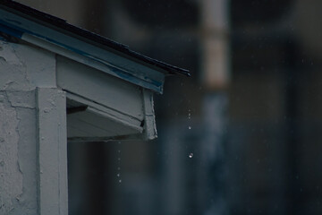 House in the rain