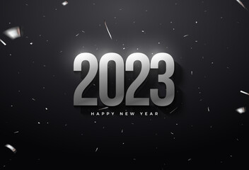 Fototapeta na wymiar 2023 background. happy new year background illustration