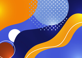 Creative geometric wallpaper. Round shapes, lines background. Business template for wallpaper, banner, background or landing. Vector