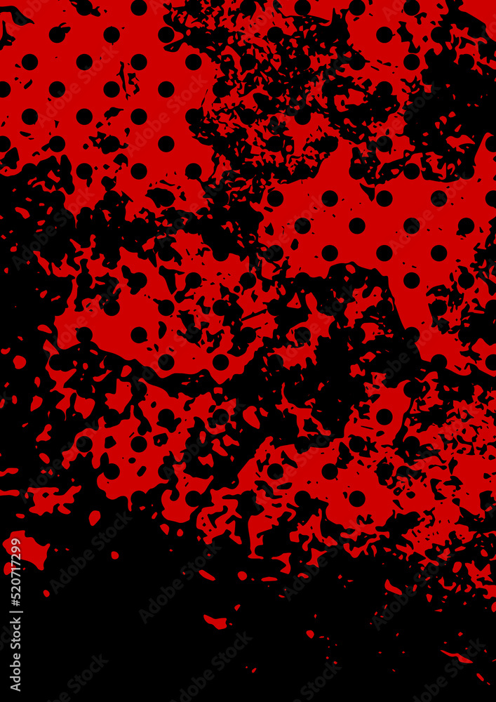 Poster random spotted abstract background effect, many dots. simple design. vector
