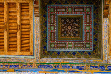 Fototapeta na wymiar Traditional oriental architecture in the Uzbek city of Bukhara