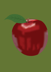 red apple