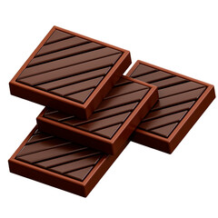 3d illustration Marked Chocolate Bar
