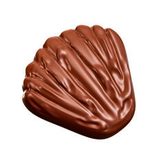 3d illustration Chocolate Pearl