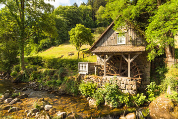 Old water mill in the Black Forest, Ottenhöfen, Baden-Württemberg, Germany
