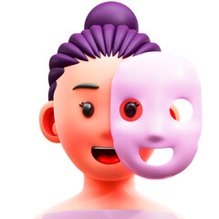 3d illustration Facial Mask
