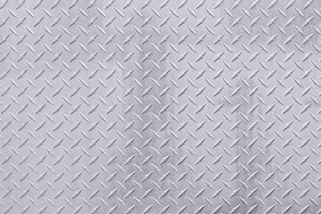 Abstract shiny silver metal diamond plate background