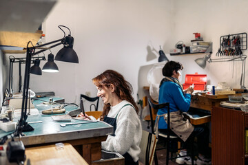 Women Working in Artisan Workshop