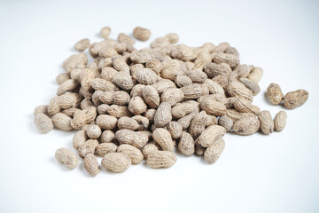 Peanuts background . Peanuts in a shell texture. food background of peanuts . 