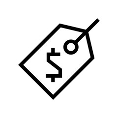 Price tag vector icon symbol design