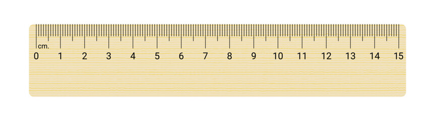 Wooden scale ruler upto 15 cm dimensions