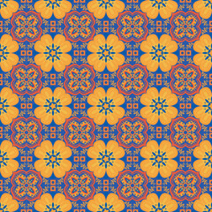 Seamless Background Retro Garden Nature Aboriginal Floral Damask Traditional Pattern Art