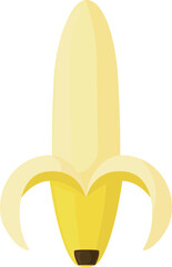 シンプルなバナナのイラスト