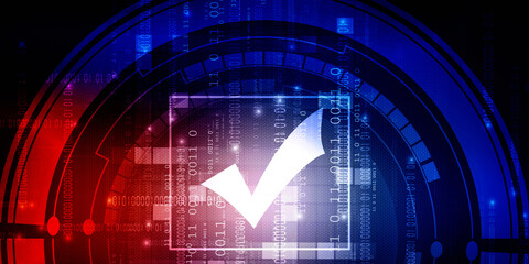 2d rendering Checkbox Tick illustration